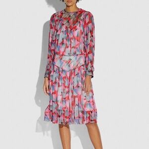 NWOT Coach Bold Geo Yoke Dress 2